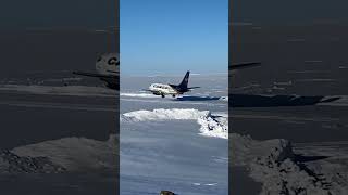 Nolinor landing in the snow without a problem [upl. by Costanzia]