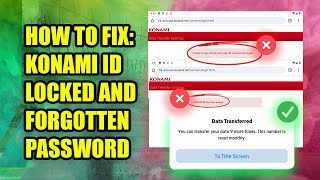 How to Fix Konami ID Has Been Locked and Forgotten Password  eFootball 2024 Mobile [upl. by Keyte]