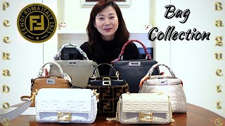 FENDI Handbag Collection  All My Fendi Peekaboos and Baguettes [upl. by Daryl165]