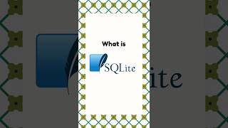 SQLite [upl. by Elleinaj]