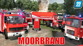 LS22  GTLF 90000 zu Moorbrand Großeinsatz für die Feuerwehr [upl. by Oinotna]