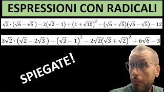 Espressioni con radicali numerici PARTE 1 [upl. by Alegnasor]