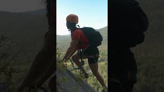 Come discover the Via Ferrata on Vache Noire mountain at Parc national du MontTremblant [upl. by Bremer194]