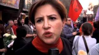 Reprimen a protestantes de Maricela Escobedo [upl. by Yorztif]