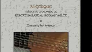 Angélique  lute music of Robert Ballard amp Nicolas Vallet  the latest from Mignarda Editions [upl. by Rockey]