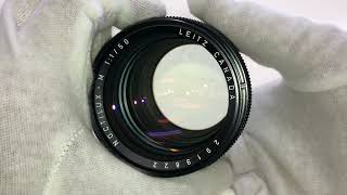 Leica NOCTILUXM 50mm F1 E60 前期型 ノクチルックスの動作検品 [upl. by Johann423]