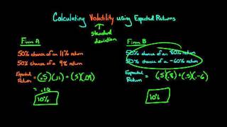 How to calculate Volatility using expected returns [upl. by Yumuk]