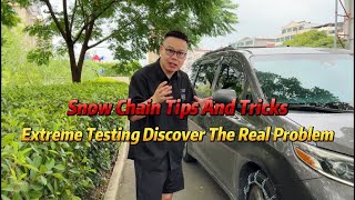 A detailed explanation of snow chain tips extreme testing and discovering real problems [upl. by Yadroc]