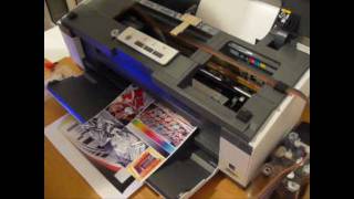 Cis Ciss Continuous ink system for Epson Office B1100 part three [upl. by Proud]