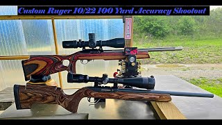 Custom Ruger 1022 100 Yard Accuracy Shootout [upl. by Lupiv110]