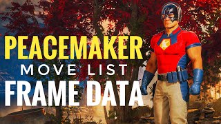 Peacemaker Move list with Frame Data  Mortal Kombat 1 [upl. by Shu]