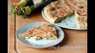 Torta salata di zucchine in padella senza forno [upl. by Bollen531]