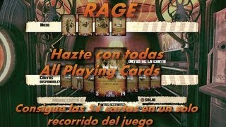 Rage Guía  RAGELocalización de las 54 cartas en una sola partida Hazte con todasAll Playing Cards [upl. by Kitarp]