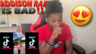 Reacting to Addison Rae’s Most viewed TikTok Compilation [upl. by Rosalee]