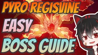 Pyro Regisvine Boss Easy Guide  Genshin Impact [upl. by Etteloc]