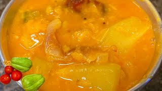 சௌ சௌ சாம்பார் சுவையா இருக்க இந்த முறையில் செய்யுங்க  Chow Chow Sambar Recipe In Tamil [upl. by Rosenzweig579]