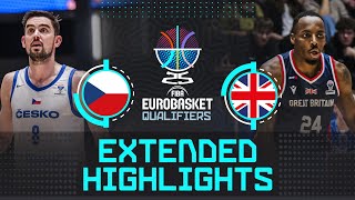 Czechia 🇨🇿 vs Great Britain 🇬🇧  Extended Highlights  FIBA EuroBasket 2025 Qualifiers [upl. by Ebehp]