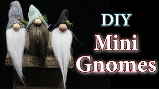 DIY Mini Gnomes  How To Make Tiny Gnomes  DIY Easy Standing Gnomes [upl. by Eiramannod88]