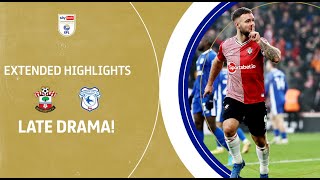 ARMSTRONG DOUBLE  Southampton v Cardiff City extended highlights [upl. by Aidile]