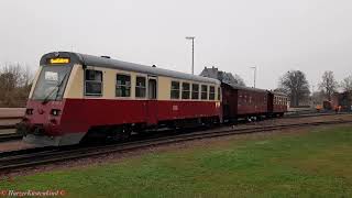 Überführung vom quotHalberstädterquot Triebwagen 187 016 von Gernrode Harz nach Wernigerode 13112024 [upl. by Lewendal18]