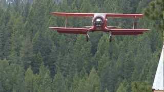 Beech Staggerwing Landing [upl. by Megen]