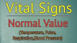 Normal Values Of Vital Signs shorts by NursingNotes20 [upl. by Tsirc]