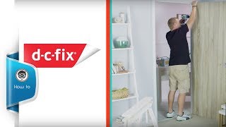 How to give a plain door a real wood look with dcfix® [upl. by Oiratnom]