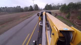 Honda Ridgeline Towing a Cherry Picker [upl. by Kopp]