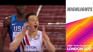 Winning Moment  Mens 400m Hurdles  IAAF World Championships London 2017 [upl. by Naivart]