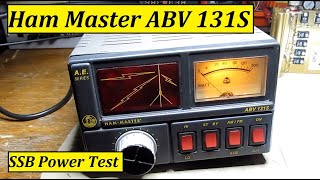 Ham Master ABV131S 1x 6P45S  SSB Power Test [upl. by Bernard]