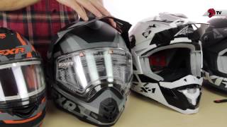 FXR Snowmobile Helmet Guide 2015 [upl. by Auqinat916]