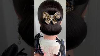 beautiful hairstyles for school part 18 shorts hair hairstyle [upl. by Anoirtac]