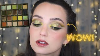 WOW THIS EYESHADOW IS INSANE 💚COSMIC BRUSHES NEW UNDERGROWTH PALETTE [upl. by Pansie]