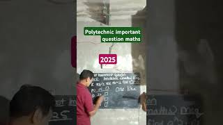 Polytechnic important objective question maths polytechnic maths study mathematics [upl. by Dole]