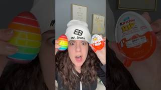 KINDER EGG vs GUMI YUM EGG msbeanie Showdown [upl. by Ecirtac]