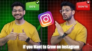 DOS OR DONTS on INSTGARAM  How to Grow On Instagram 2024  Instagram Pae Grow kaise kare [upl. by Femi465]