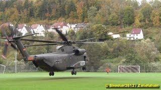 Kein kleiner Hubschrauber Transporthubschrauber CH53 der Heeresflieger als RTH [upl. by Vonnie]