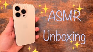 iPhone 16 Pro Desert titanium ASMR unboxing [upl. by Madaih]