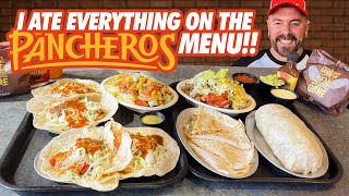 Pancheros Massive Full Menu Mexican Food Challenge [upl. by Naldo]