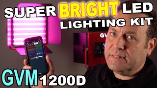 GVM 1200D 50W RGB  LED Lighting Kit Review 1200D vs 1000D 800D  BEST YOUTUBE LIGHTS [upl. by Aimahs]