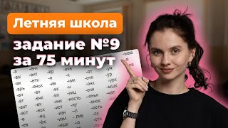 Урок 1 Все о ЕГЭ 2025 по русскому языку Орфография Задание №9​  Летняя школа [upl. by Wickham]