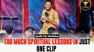 TOO MUCH SPIRITUAL LESSONS IN JUST ONE CLIP  APOSTLE EDU UDECHUKWU [upl. by Aissatan]