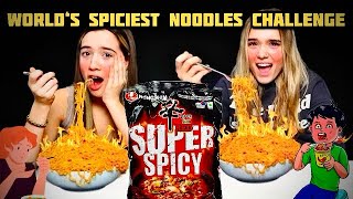 World’s Spiciest Noodles Challenge🥵 Super Spicy❤️ [upl. by Juley]