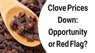 Clove Prices Down Opportunity or Red Flag [upl. by Eddie]