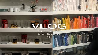 Decorating my Shelves in my 1BR Brooklyn NY Apt [upl. by Ardaed]