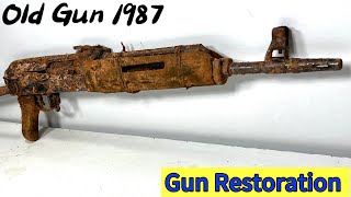 Gun restoration Old Gun 8MM Sami auto Rifle ww2 restoration Model 1987 Sami auto 8mm restoration [upl. by Faythe]