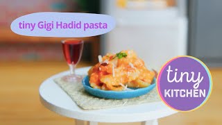 Tiny Gigi Hadid Pasta Tiny Kitchen [upl. by Fairfield]