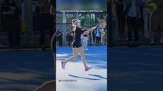 Anna Kalinskaya practicing with Coco Gauff at the China Open tennis [upl. by Olivier]