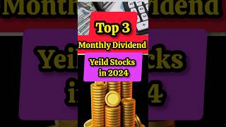 Top 3 dividend yield stocks 2024  best stocks to buy stockmarket shortsfeed ytshorts [upl. by Hesoj897]