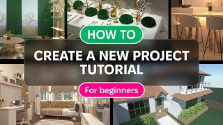 How to create a new project  Planner 5D tutorial for beginners [upl. by Suravat930]